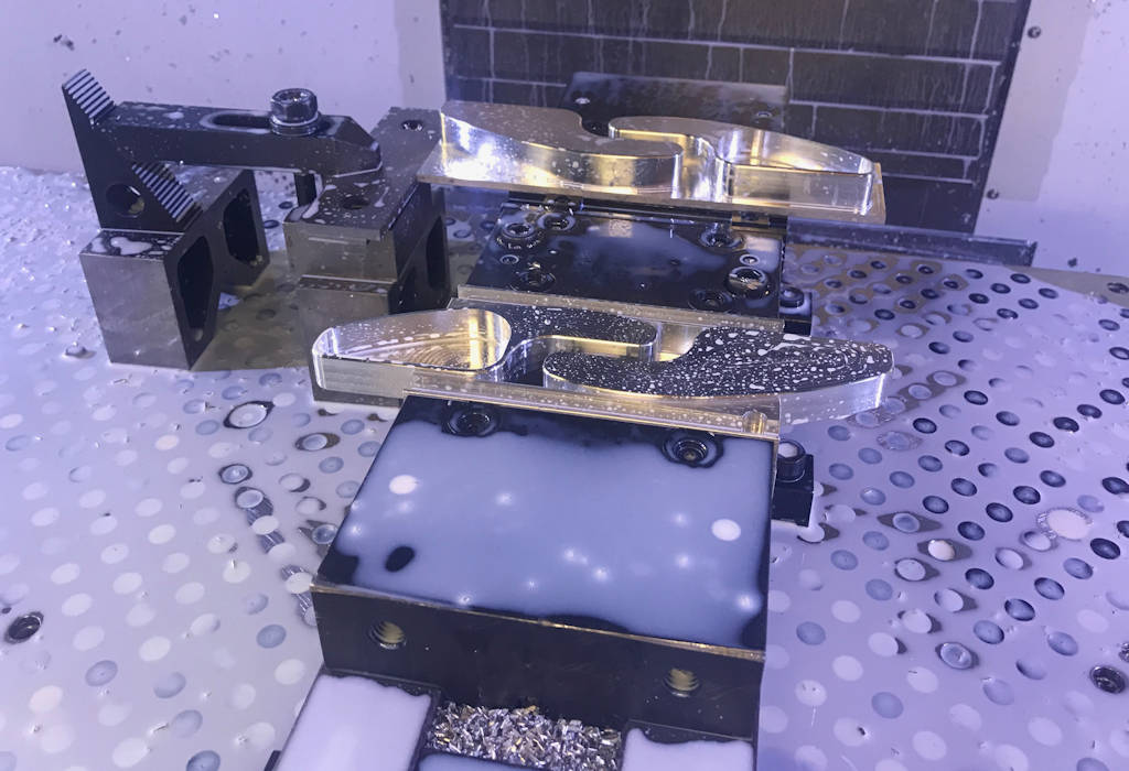 Wet highly polished fabricated metal components