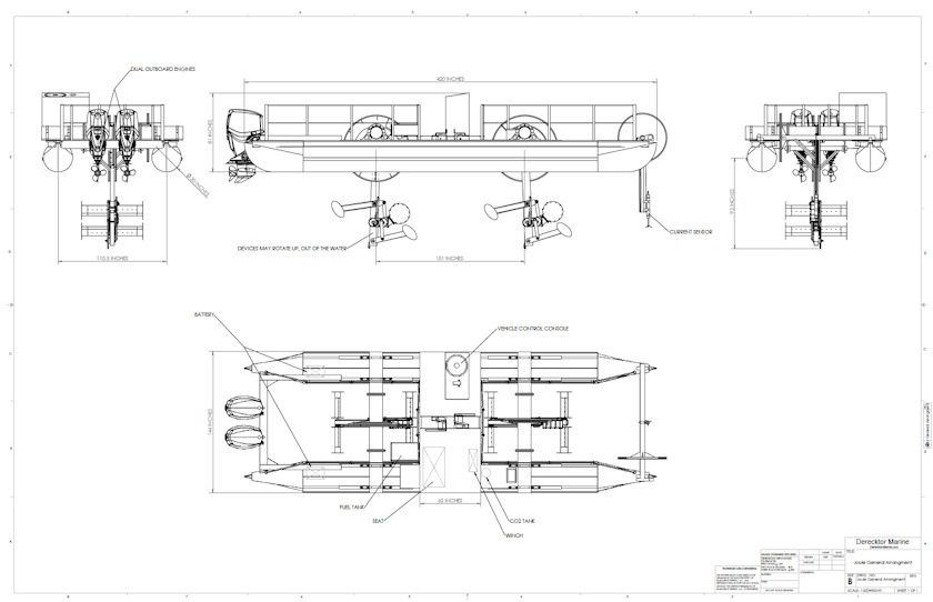 Schematic diagram of the hydrokinetic energy harvester